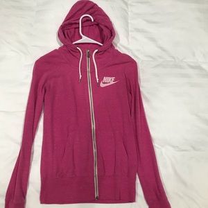 Pink Nike hoodie